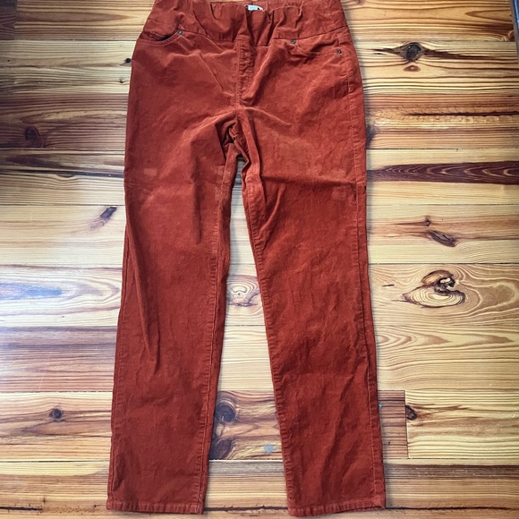 Coldwater Creek Burnt Orange Corduroy Pants. Size 12 - Picture 1 of 4